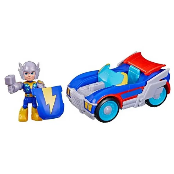 Marvel Iron Man in čudoviti prijatelji - Thor in Thunder Roadracer vozilo - Hasbro slika 2