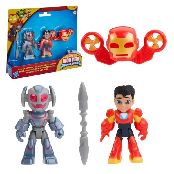 Marvel Iron Man in njegovi čudoviti prijatelji - Iron Antics Iron Man in Ultron igralni set - Hasbro slika 2