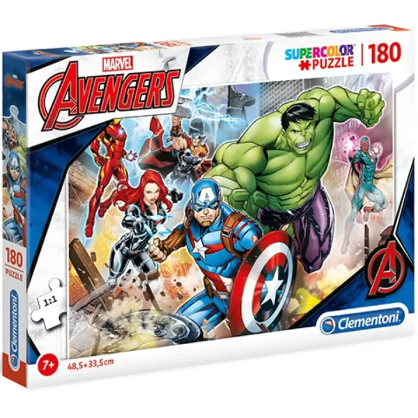 Marvel Maščevalci Supercolor 180-delna sestavljanka - Clementoni slika 1