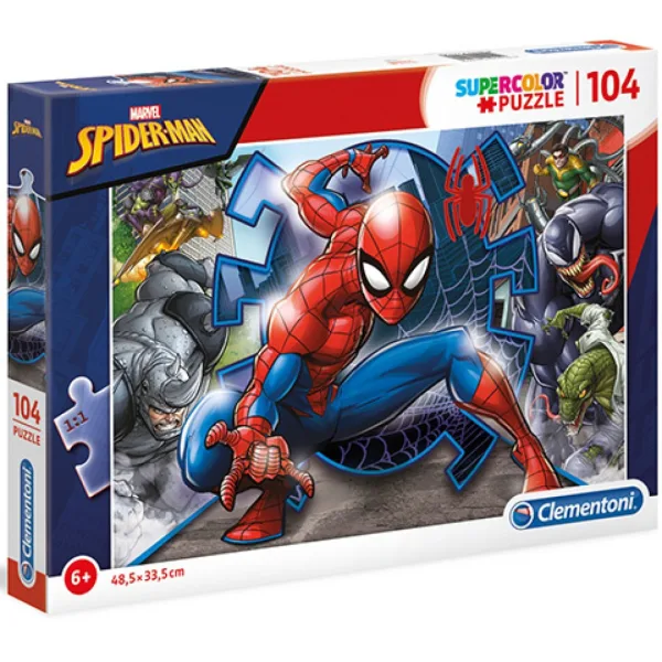 Marvel Spider-Man Supercolor 104-delni puzzle - Clementoni slika 1