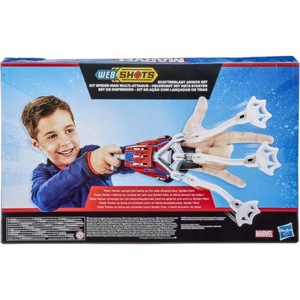 Marvel Spider-Man: Web Shots Scatterblast Armor igrača set - Hasbro slika 2