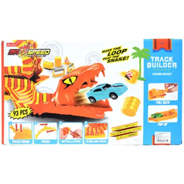 Max Speed Anakonda set avtomobilske steze s 6 avtomobilčki slika 4