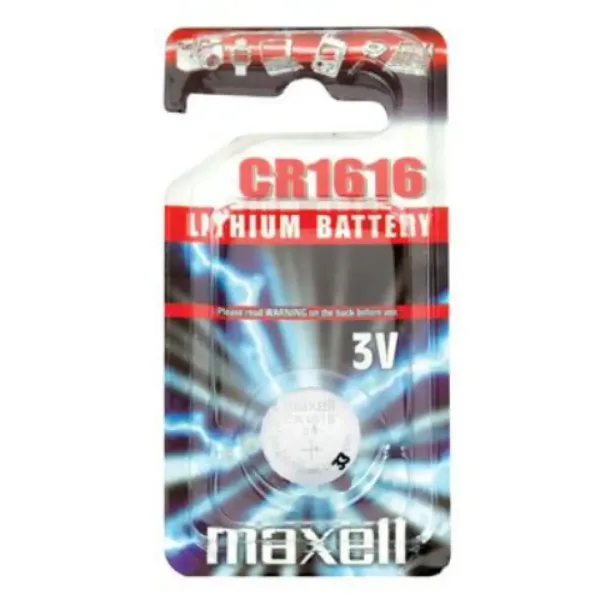 Maxell: Alkalna litijeva okrogla baterija CR1616 v blister pakiranju slika 1