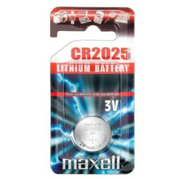 Maxell: Alkalna litijeva okrogla baterija CR2025 v blister pakiranju slika 1