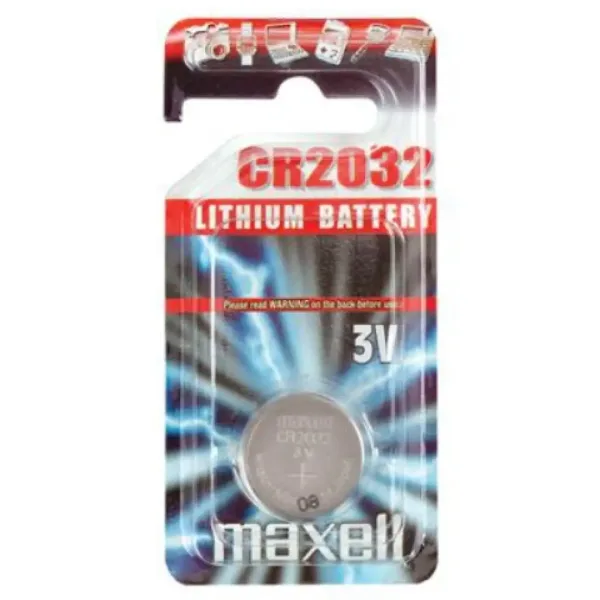 Maxell: Alkalna litijeva okrogla baterija CR2032 v blister pakiranju slika 1