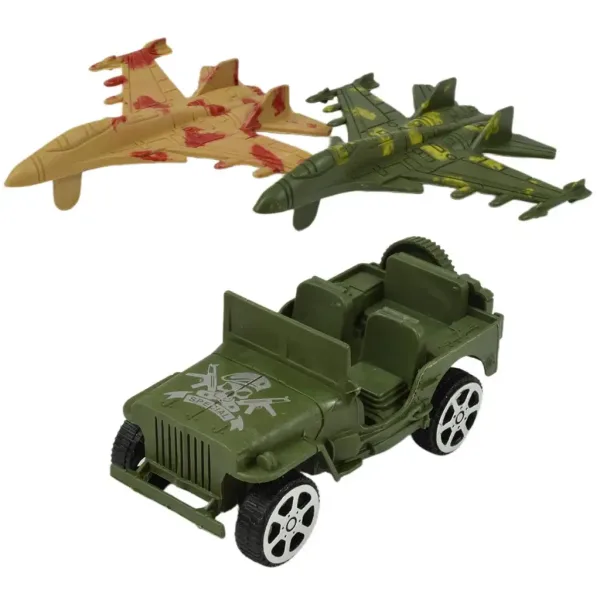 Military Set: Velik vojaški igralni set z vozili in figuricami vojakov slika 2