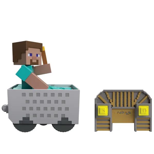 Minecraft RC daljinski upravljalnik rudarski voziček s figurico Steve – Mattel slika 5