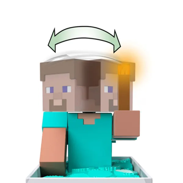 Minecraft RC daljinski upravljalnik rudarski voziček s figurico Steve – Mattel slika 6