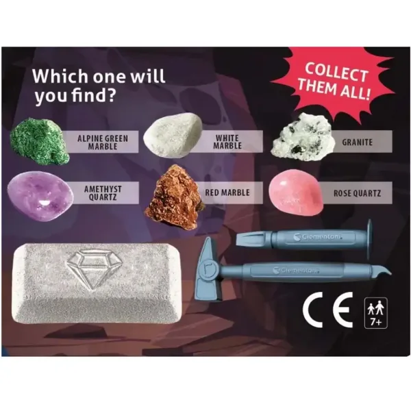 Mini arheološki komplet - Minerali in dragulji - Clementoni slika 2