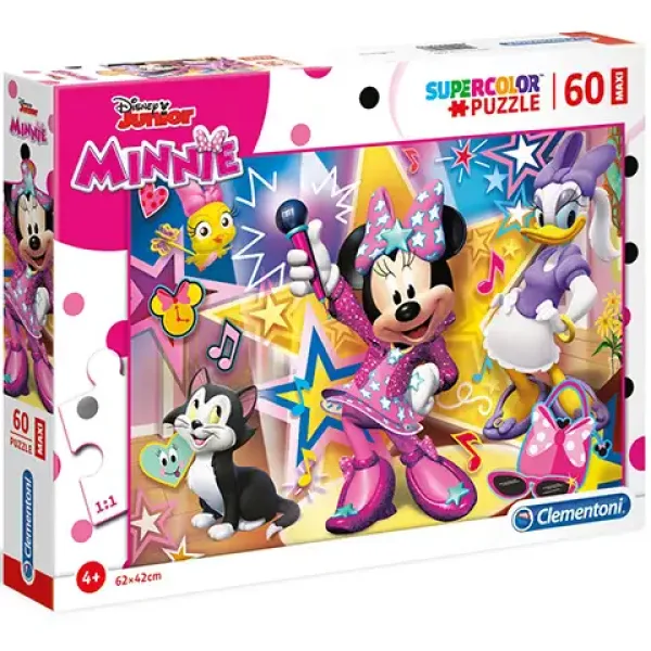Mini miška in njeni veseli pomagači 60-delna Supercolor Maxi sestavljanka - Clementoni slika 1