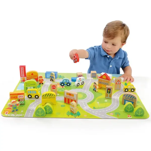 Molto: Nature City Bloks lesena gradbena igrača 79-delni set slika 4
