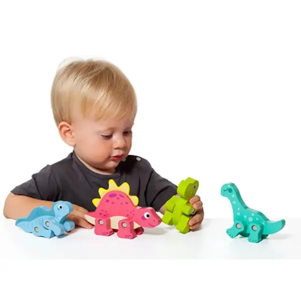 Molto: Nature Moj prvi dinozaver lesena figurica 4-delni paket slika 3