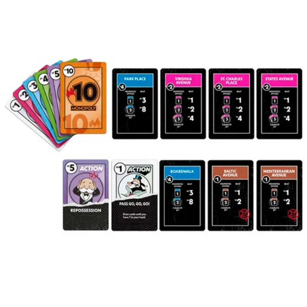 Monopoly Deal Brez milosti kartična igra - Hasbro slika 2