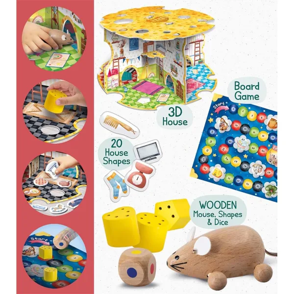 Montessori: Hišna miška - Igra Hiša mišk - Lisciani slika 3