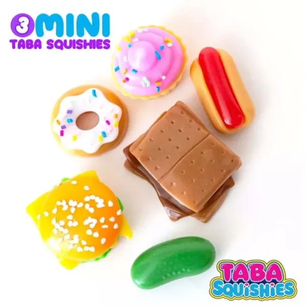 Mushmeez: DIY puhasti, squishy mini dobrote 3-delni set več vrst 1-del slika 2