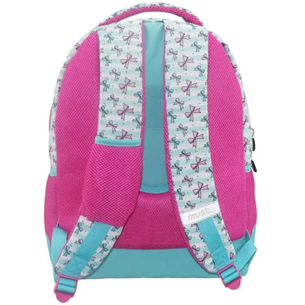 Must: Girl Šolska torba, nahrbtnik zaobljen s tremi predelki 32x18x43cm slika 2