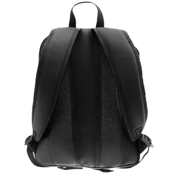 Must: Zaobljena črna šolska torba, nahrbtnik z učinkom usnja 30 x 13 x 41 cm slika 2