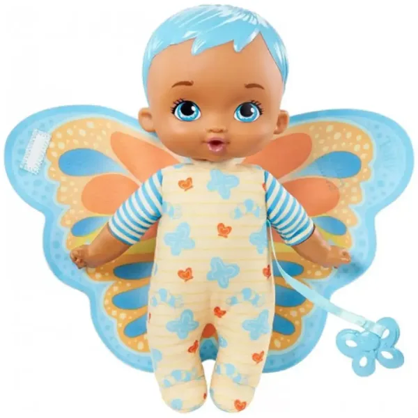 My Garden Baby: Sladki dojenček objemajoča lutka modri metuljček 23cm - Mattel slika 2