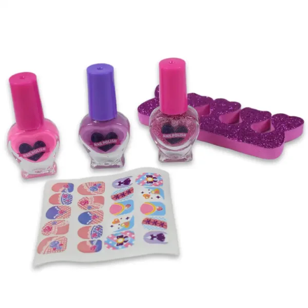 Nail Art: Set za manikuro s kovčkom, laki za nohte in dodatki slika 3