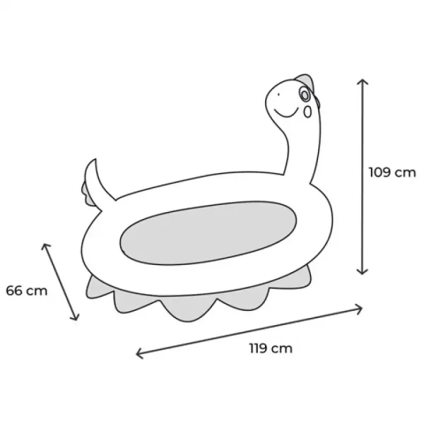 Napihljiv bazen za dojenčke Intex: Brizgajoč dinozaver 119 x 109 x 66 cm slika 3