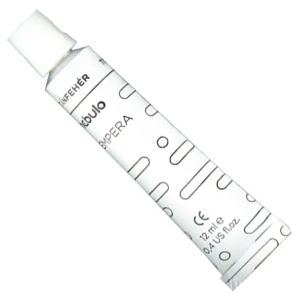 Nebulo: Titan bela tempera barvica v tubi 12ml slika 2