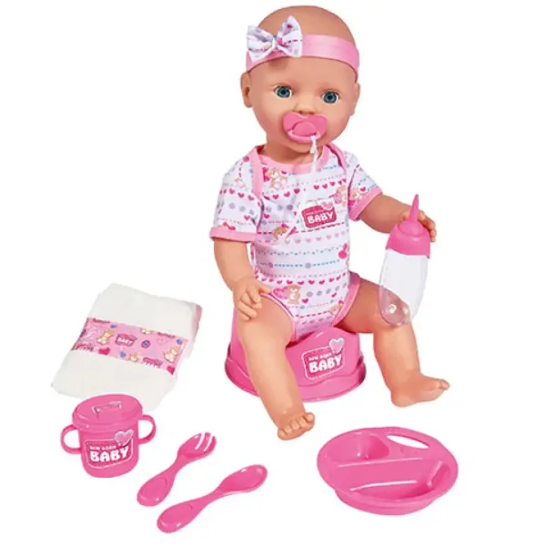 New Born Baby Lulajoča lutka z dodatki 43cm - Simba Toys slika 2