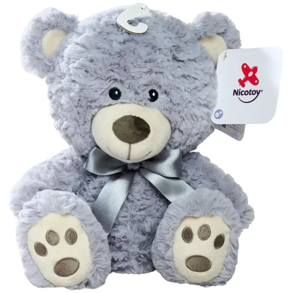 Nicotoy: Sedeči plišasti medvedek v več barvnih različicah 25cm 1kos – Simba Toys slika 3
