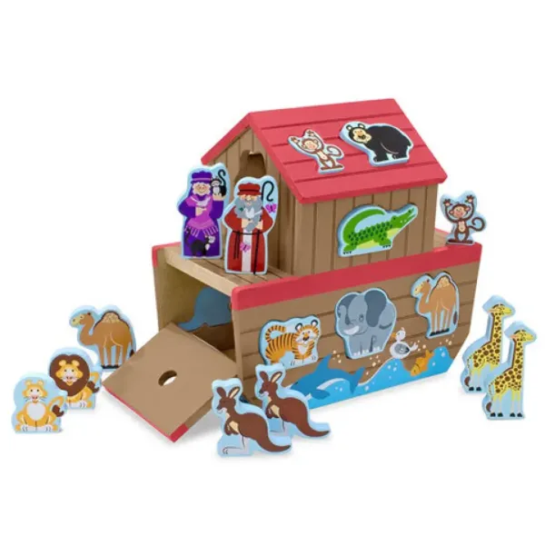 Noetova barka Igrača vstavljanja oblik - Melissa & Doug slika 2