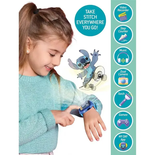 Pametna ura z motivom Disney Stitch - Lisciani slika 3