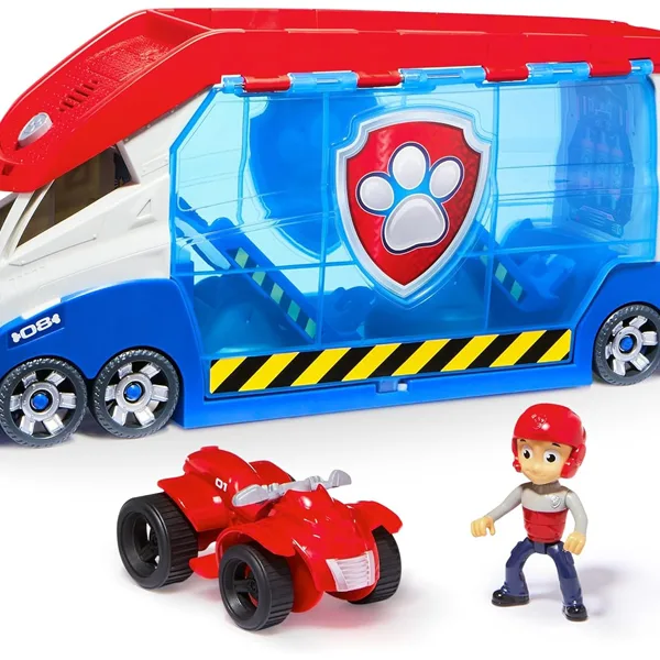 Paw Patrol: Vojniška ekipa prevozno vozilo z zvokom s figurico Ryderja in vozilom - Spin Master slika 2