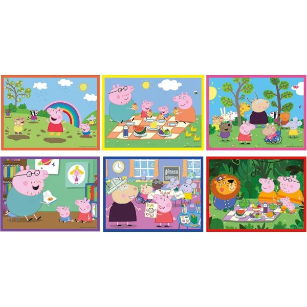 Peppa prašiček 12-delna pravljica kocka - Clementoni slika 2