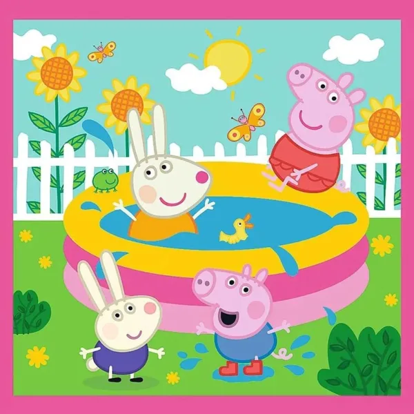 Peppa prašiček - 3 v 1 20, 36, 50 delni puzzle - Trefl slika 2