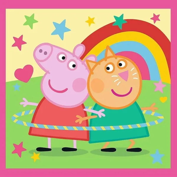 Peppa prašiček - 3 v 1 20, 36, 50 delni puzzle - Trefl slika 4