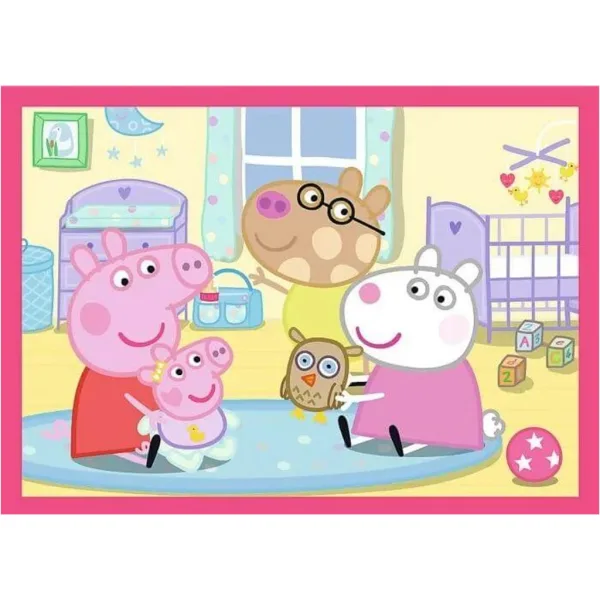 Peppa prašiček - 4 v 1 12,15,20,24 kosov puzzle - Trefl slika 2
