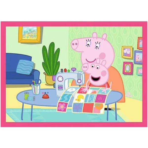 Peppa prašiček - 4 v 1 12,15,20,24 kosov puzzle - Trefl slika 3
