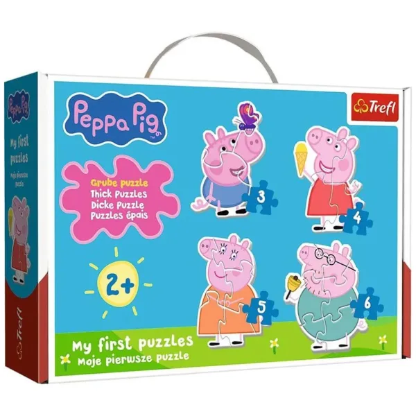 Peppa prašiček - Prvi Baby puzzle v torbi - Trefl slika 2