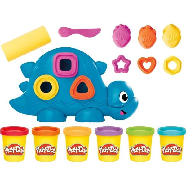 Play-Doh: Oblike in barve z dinozavrom set za plastelin 340gr - Hasbro slika 2