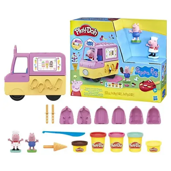 Play-Doh: Pujsa Pepa Set za izdelavo sladoleda z dodatki 227g - Hasbro slika 2