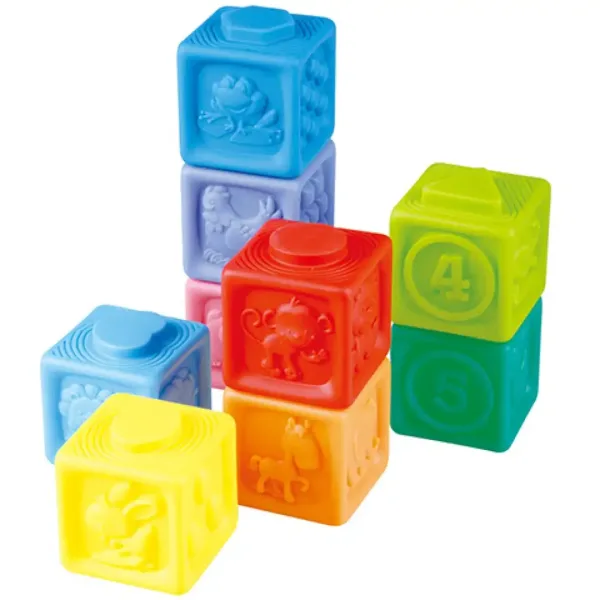 Playgo: Mehki mavrični kocke slika 2