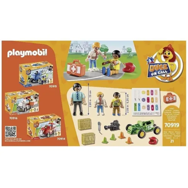 Playmobil: Duck on Call Reševalci pri intervenciji dirkaška nesreča (70919) slika 4