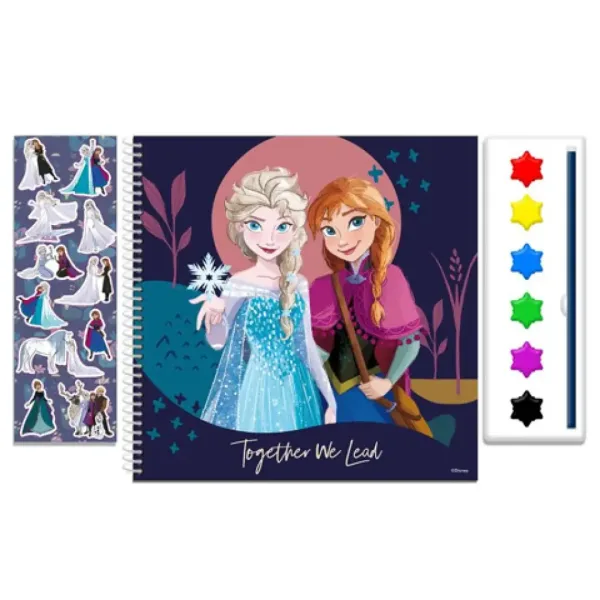 Pobarvanka z vodenimi barvicami in nalepkami Disney: Ledeno kraljestvo II slika 2