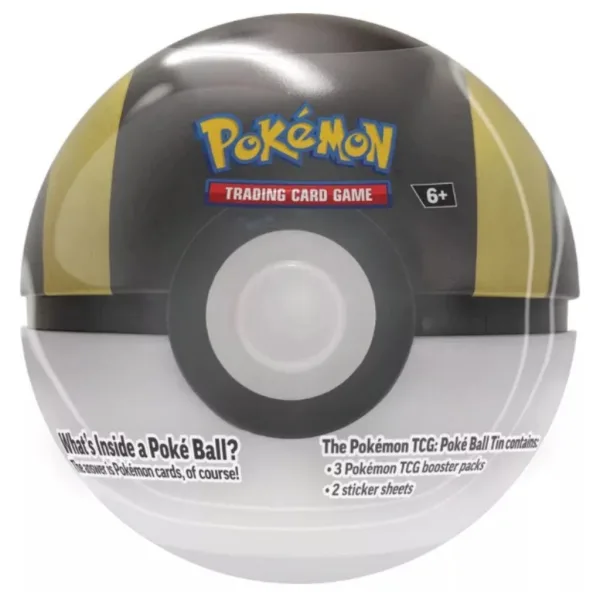 Pokémon TCG 2024 Poké Ball Tin – Kovček v obliki Pokéballa z 3 boosterji v več različicah slika 2