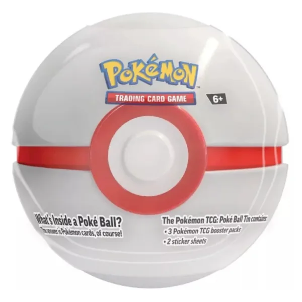 Pokémon TCG 2024 Poké Ball Tin – Kovček v obliki Pokéballa z 3 boosterji v več različicah slika 3