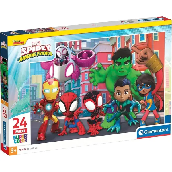 Póki in superjunaki 24 kosov maxi supercolor puzzle - Clementoni slika 1