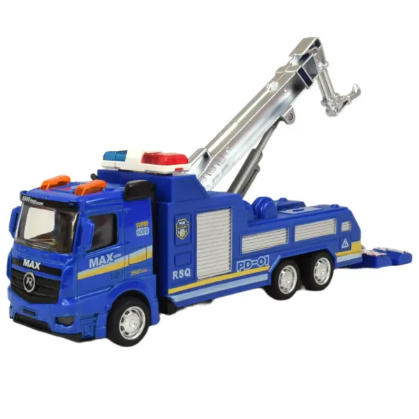 Police Set: Policijski tovornjak na vztrajnik, z lučmi in zvoki, v več različicah 19 cm 1 kos slika 12