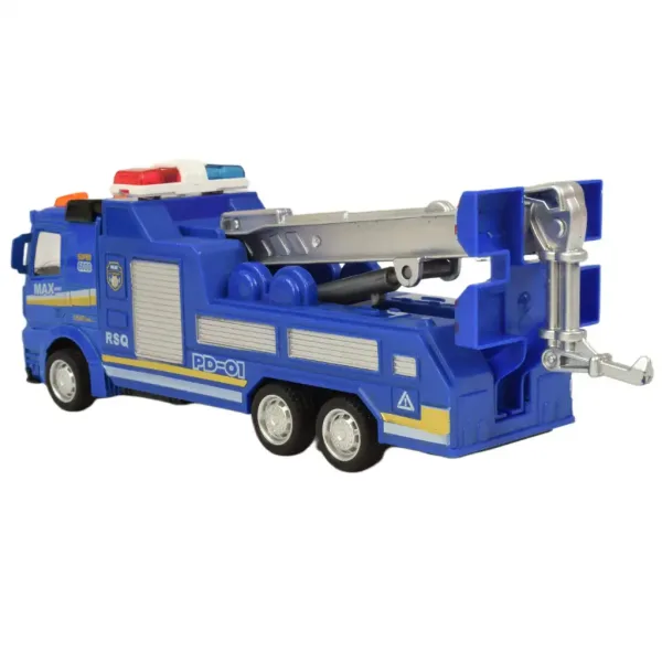 Police Set: Policijski tovornjak na vztrajnik, z lučmi in zvoki, v več različicah 19 cm 1 kos slika 14