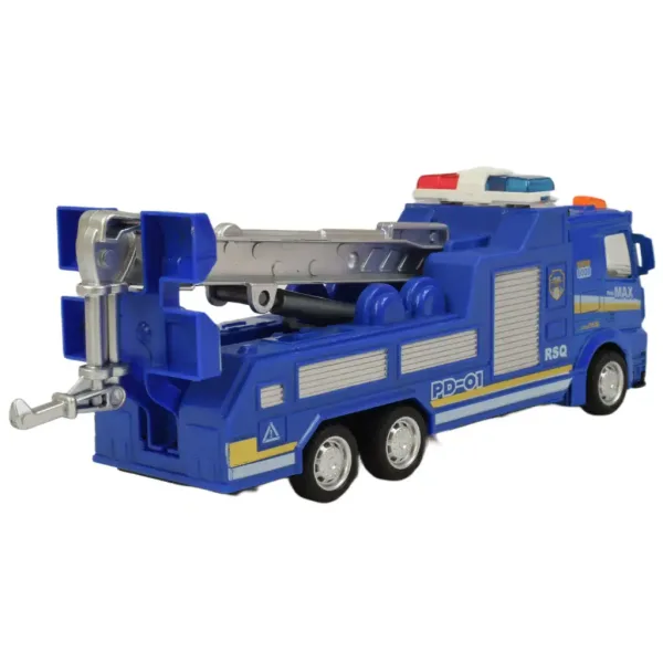 Police Set: Policijski tovornjak na vztrajnik, z lučmi in zvoki, v več različicah 19 cm 1 kos slika 15