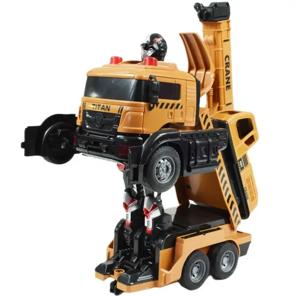 Preoblikovalni  žerjav avtomobil Autobot Titan robot na daljinsko upravljanje RC 27 MHz 26 cm slika 4