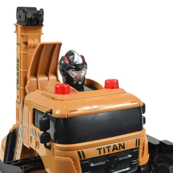 Preoblikovalni  žerjav avtomobil Autobot Titan robot na daljinsko upravljanje RC 27 MHz 26 cm slika 6