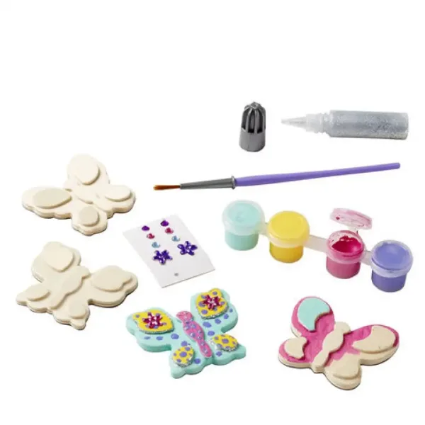 Priprava lesenih magnetov za hladilnike Metuljčki - Melissa & Doug slika 2